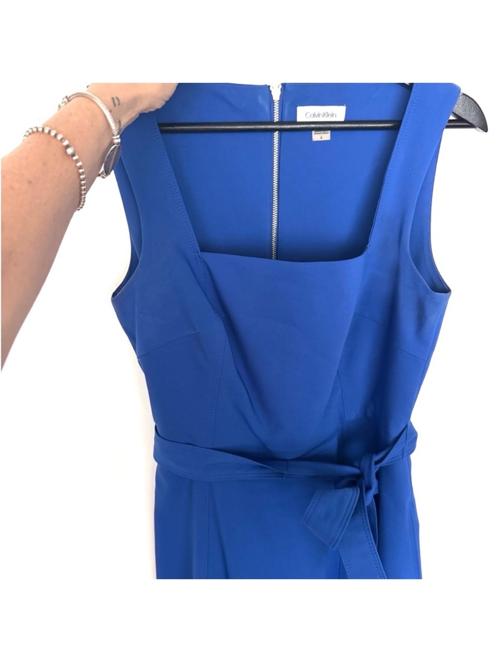 Calvin Klein Blue Midi Dress